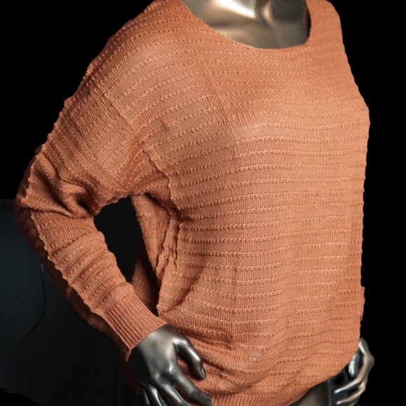 Dokotoo Womens Ribbed Knit Textured Drop Shoulder Long Sleeve Crew Neck Pullover - Picture 1 of 8